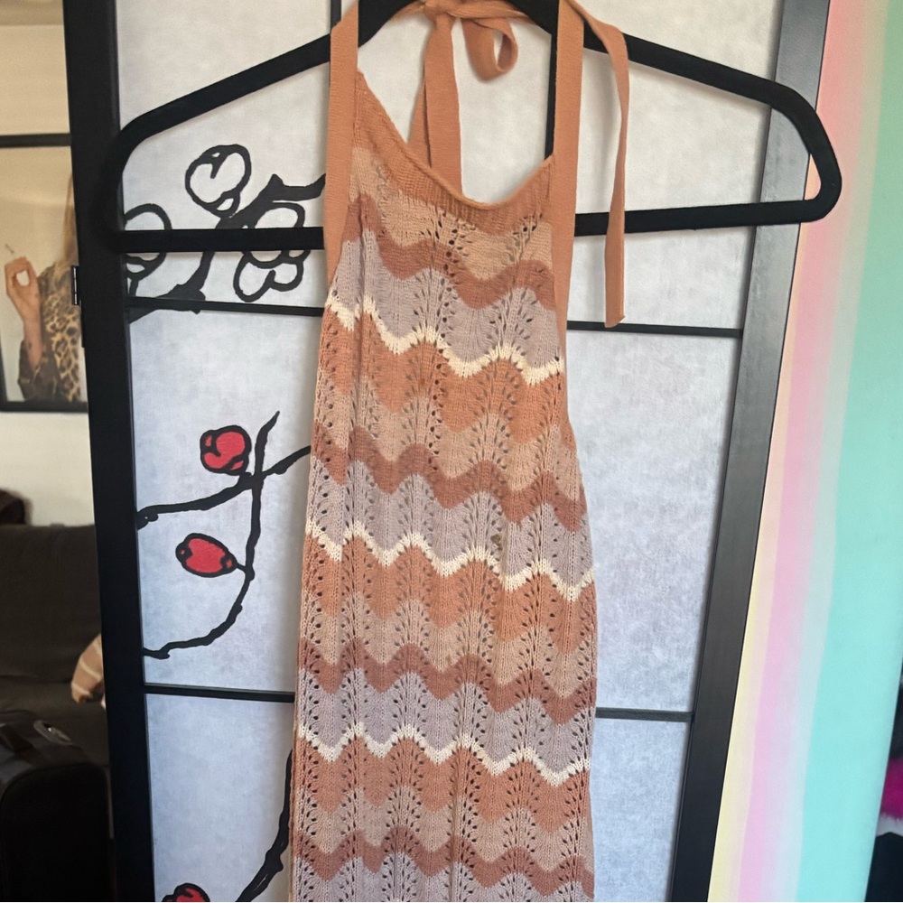 🧡 Heartloom Crochet Knit Maxi Dress